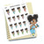 Planner stickers "Zuri" - Dumbbell workout, S0893/S0917/S0893blue, Fitness stickers