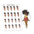 Nia planner stickers - Jumping rope, S0964/S0983, Fitness stickers