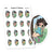 Planner stickers Nia - Swinging, S0963/S0982. Rope swing stickers