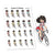 Planner stickers Nia - Ride a bike, S0960/S0979. Sport stickers