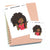 How to choose a hairstyle? - Large / Extra large planner stickers "Nia/Brown skin", L0990/XL0990