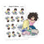 Planner stickers "Sorting clothes", Nia - S0997/S1031. Housework stickers