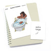 Large planner stickers / Extra large "Jada/Brown skin" - Take a bath, L1044/XL1044