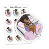 Pajamas. All day! Planner Stickers, Nia - S1063/S1077