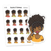 Planner Stickers "Music is life itself", Nia - S1132/S1156, headphones stickers