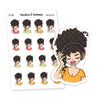 Planner Stickers "Music is life itself", Nia - S1132/S1156, headphones stickers