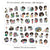 The 3rd EDITION. Mini Sticker Book - Nia /Light skin, 35 mini sheets, 288 stickers, SB003. Sticker book, Sticker kit, Girl stickers