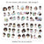 The 3rd EDITION. Mini Sticker Book - Nia /Light skin, 35 mini sheets, 288 stickers, SB003. Sticker book, Sticker kit, Girl stickers