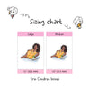 Planner stickers "Jada" - Less stress More chill, S1169