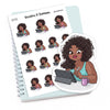 Planner stickers "Jada" - Work smarter not harder, S1172
