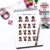 Planner stickers "Jada" - I ran out of money, S1167. Shopping planner stickers