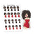 Nia planner stickers - A party, S1186/S1202. Cocktail dress stickers
