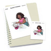 Large planner stickers / Extra large "Jada/Brown skin" - Planner Time, L1048/XL1048