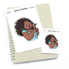 Large planner stickers / Extra large "Jada/Brown skin" - Manicure, L1049/XL1049