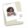 Large planner stickers / Extra large "Jada/Brown skin" - Latte, L1050/XL1050