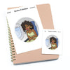 Airplane travel - Large / Extra large planner stickers "Nia/Brown skin", L1058/XL1058