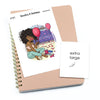 Gift wrapping - Large / Extra large planner stickers "Nia/Brown skin", L1091/XL1091