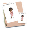 Morning - Large / Extra large planner stickers "Nia/Brown skin", L1093/XL1093