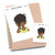 Headphones - Large / Extra large planner stickers "Nia/Brown skin", L1132/XL1132