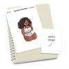 Large planner stickers / Extra large "Jada/Brown skin" - In lingerie, L1173/XL1173