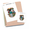 Christmas market - Large / Extra large planner stickers "Nia/Brown skin", L1179/XL1179