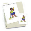 Large planner stickers / Extra large "Jada/Brown skin" - Mopping, L1081/XL1081