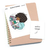 Time to buy a new planner - Large / Extra large planner stickers "Nia/Brown skin", L1087/XL1087