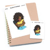 Tenderness - Large / Extra large planner stickers "Nia/Brown skin", L1089/XL1089