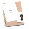 Small black dress - Large / Extra large planner stickers "Nia/Brown skin", L1186/XL1186