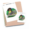 Rest in the park - Large / Extra large planner stickers "Nia/Brown skin", L1189/XL1189