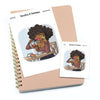 Tea lover - Large / Extra large planner stickers "Nia/Brown skin", L1213/XL1213