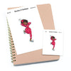 Merry Christmas - Large / Extra large planner stickers "Nia/Brown skin", L1141/XL1141