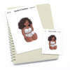 Large planner stickers / Extra large "Jada/Brown skin" - In lingerie, L1173/XL1173