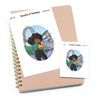 At the amusement park - Large / Extra large planner stickers "Nia/Brown skin", L1177/XL1177