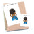 Topless mood - Large / Extra large planner stickers "Nia/Brown skin", L1188/XL1188