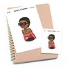 I'm cool - Large / Extra large planner stickers "Nia/Brown skin", L1206/XL1206
