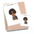 I look great - Large / Extra large planner stickers "Nia/Brown skin", L1211/XL1211