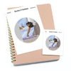 Relax in the bath - Large / Extra large planner stickers "Nia/Brown skin", L1212/XL1212