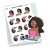 Beauty Planner Stickers Makeup 'Jada', S1286. Facial care stickers