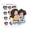Planner Meet-Up Stickers 'Nia', S1269/S1277 | Perfect Planner Stickers for your Next Planning Party