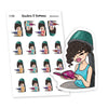 Cute Planner Stickers for Hair Salon Appointments: Never Miss a Cut or Color Again!, Nia - S1289/S1305