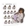 Relax with a Cup of Coffee, Planner Stickers, Nia - S1319/S1329