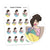 Crochet Planner Stickers for Knitting and Crochet Lovers, Nia - S1325/S1335