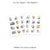 Mini Sticker Book - Piiku, 15 mini sheets, SB002. Sticker book with planner stickers, Sticker kit, Character stickers, Planner stickers