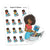 Music Lover Planner Stickers - At the Record Store, Nia - S1323/S1333