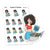 Music Lover Planner Stickers - At the Record Store, Nia - S1323/S1333