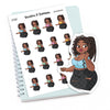 Hair Dilemma Planner Stickers - Tough Style Choices, Jada - S1341