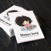 Sticker book with Planner Stickers - Zuri / Light skin, SB013, 9 mini sheets, 60 stickers