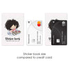 Sticker book with Planner Stickers - Zuri / Light skin, SB013, 9 mini sheets, 60 stickers
