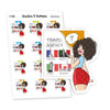 Plan Your Dream Adventure with Travel Planner Stickers | Explore, Compare, and Decide | Nia - S1352/S1360